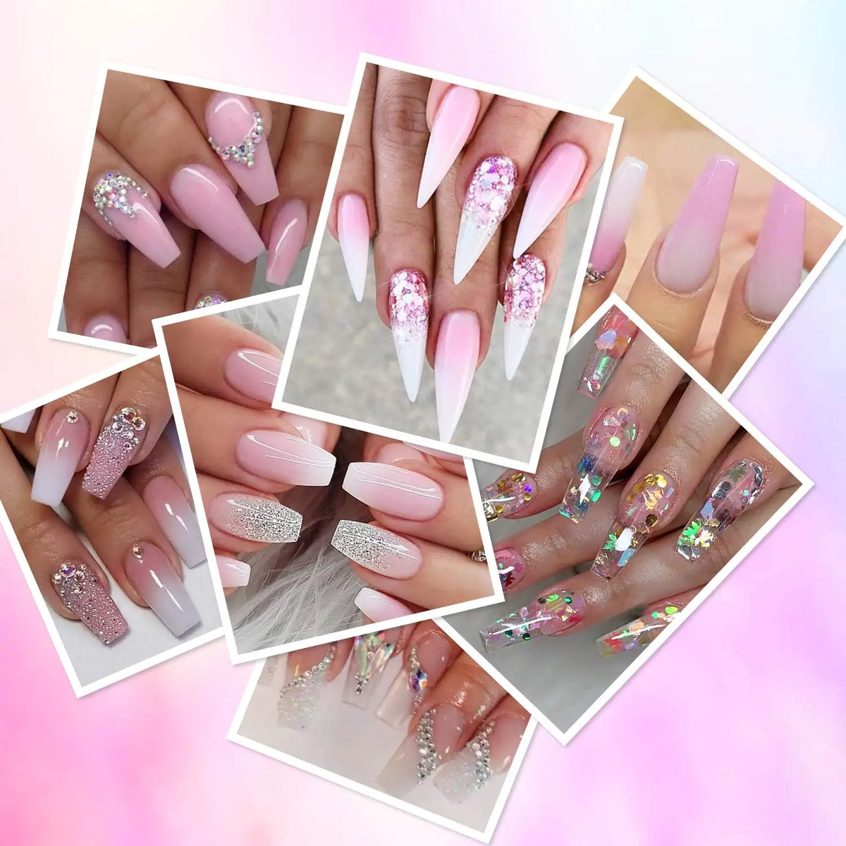 Makartt HEMA-Free Poly Nail Extension Gel 50ml, Hybrid Acrygel Builder Multi-Color, Long-Lasting French Manicure DIY Nail Art