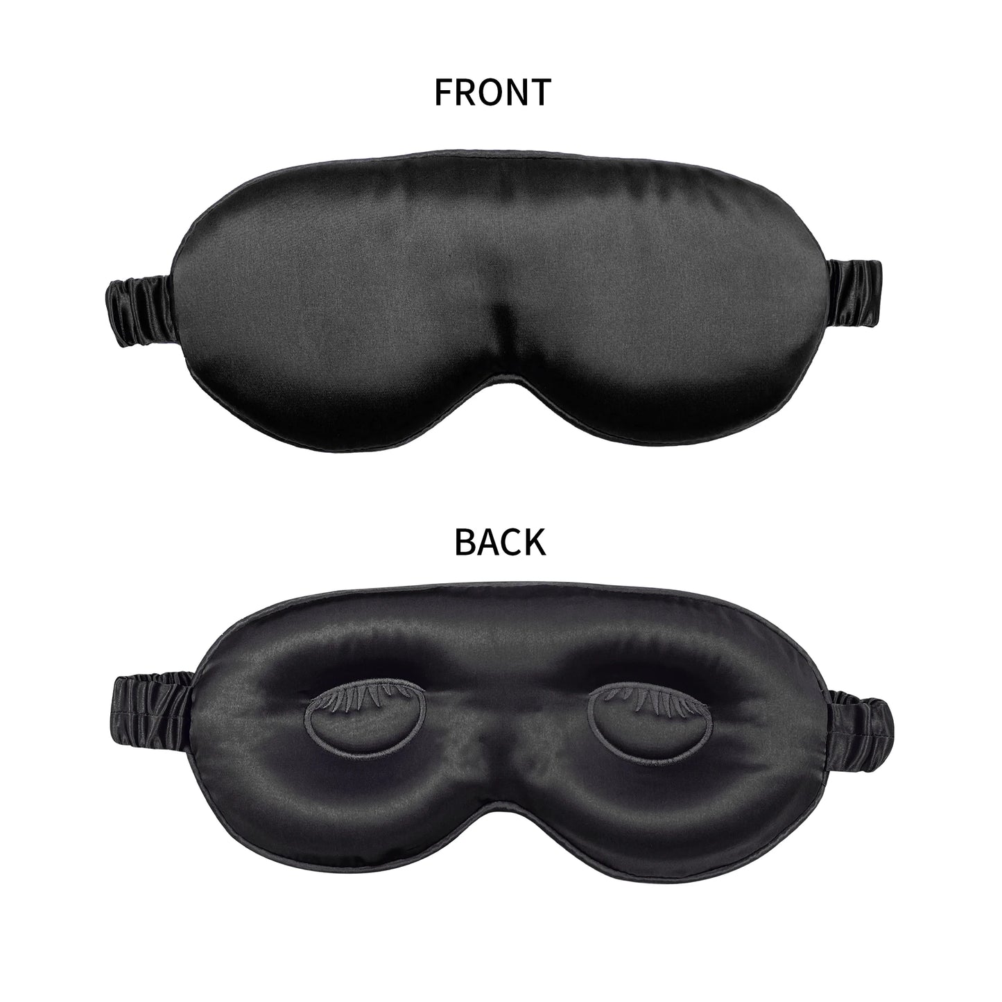 100% Pure Mulberrry Silk Sleep Mask,3D Contoured No Pressure Eye Covers,Soft Blindfold For Sleeping,Luxury Silk Sleep Eyemask