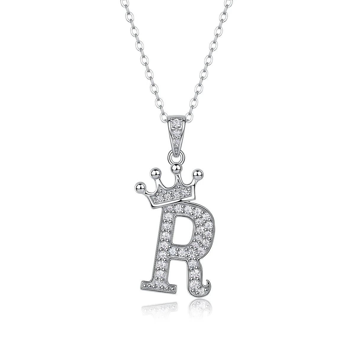 Collana con Lettere dell'Alfabeto in Moissanite D Color VVS1 Certificata