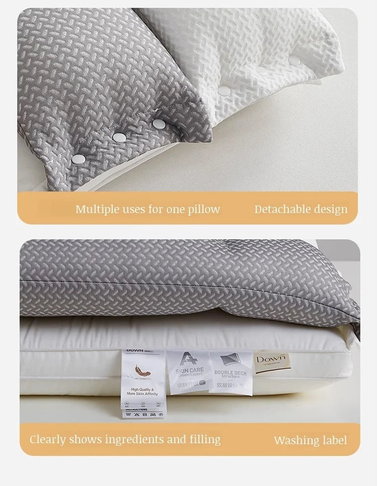 Doublelayer neck pillow special source sleep pillow core sleep aid sound sleep pillow