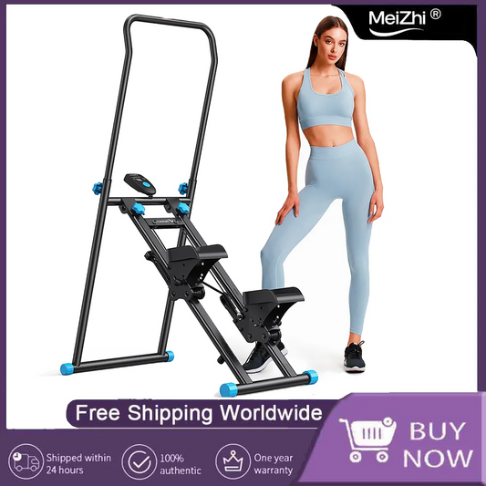 Compact Folding Cardio Stepper Stair Stepper for Home Gym Exercise, New Version Vertical Climber Machine Full - Body Workout