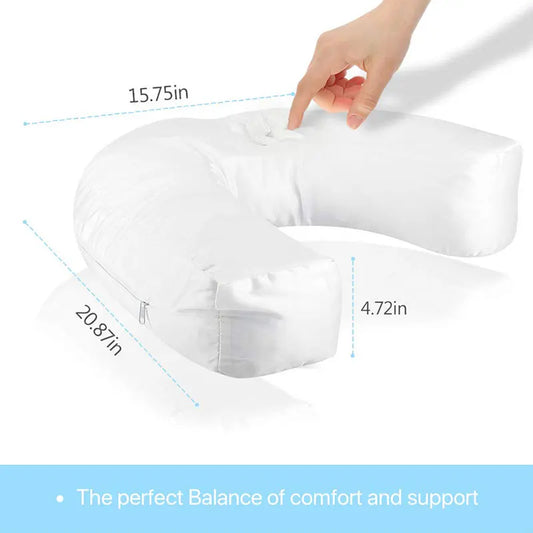 U-Shaped Side Sleepers Pillow Neck Back Pain Relieve Health Cushion Spine Protection Pillow Side Pillow Inflatable Leg Pillow