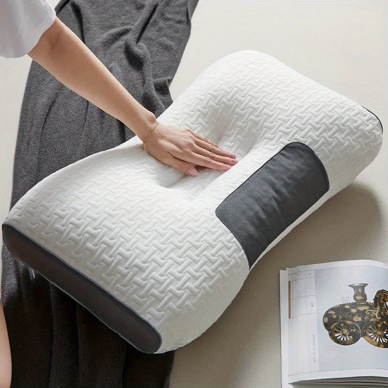 Honeycomb Waffle Pillow Insert - Breathable Massage Texture for Neck & Back Support, Moisture-Wicking Polyester