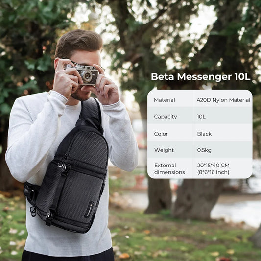 K&F Concept Camera bag Photography Backpack 10L Waterproof Camera Sling Backpack DSLR/SLR Camera Case Sony Fuji Photography Bags