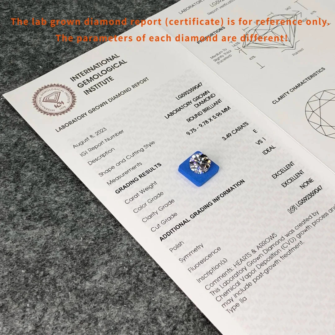 Diamanti Lab Grwon Taglio Brillante da ct 1,00 a ct 3,00