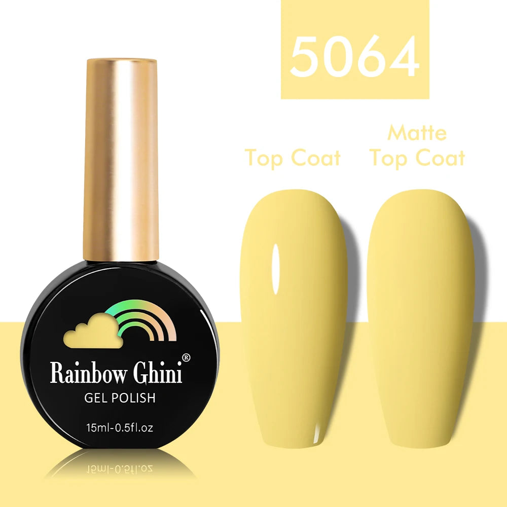 Rainbow Ghini 15ml Glitter Dark Red Gel Nail Polish Semi-Permanent Varnish UV Pale Red Nail Gel Art Supplies for Professionals