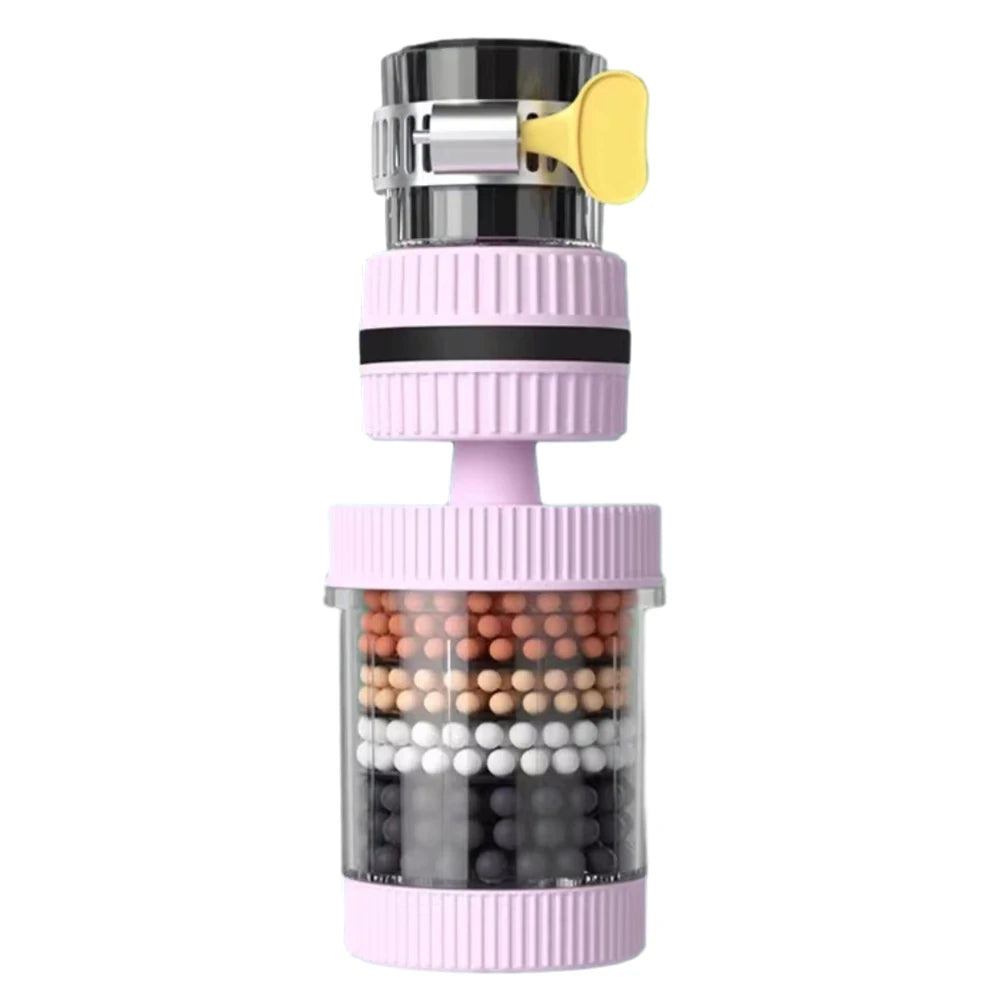 6 Layers Tap Purifier Universal 360 Degree Rotation Water Saving Bubbler Splash Nozzle Mixer Bubbler for Home Kitchen Bathroom
