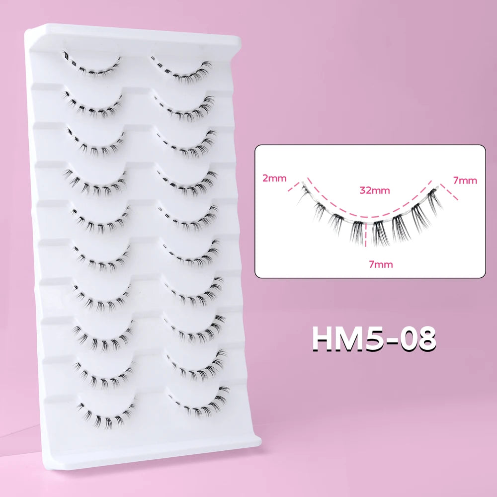 Set di 10 Paia di Extension Ciglia Inferiori