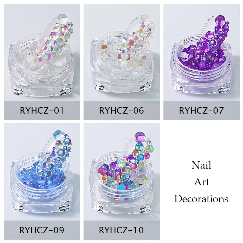 Set di Strass in Resina Acrilica per Nail Art