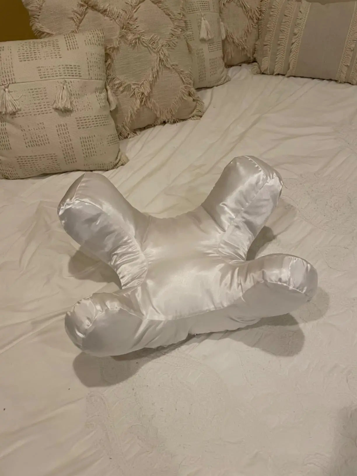 Face Pillow + Free White Satin Pillowcase! Beauty Sleep, Anti Wrinkles-Aging, Back Sleep