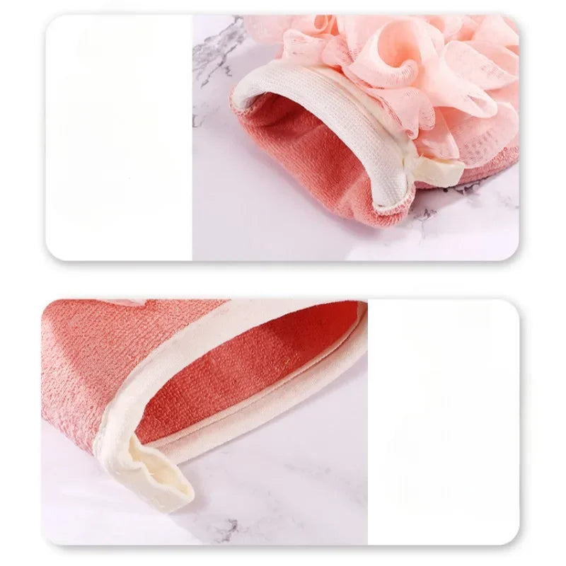 Exfoliating Gloves Body Cleaning Bath Flower Bathroom Shower Ball Body Scrubber Bath Sponge Towel Bathroom Tool