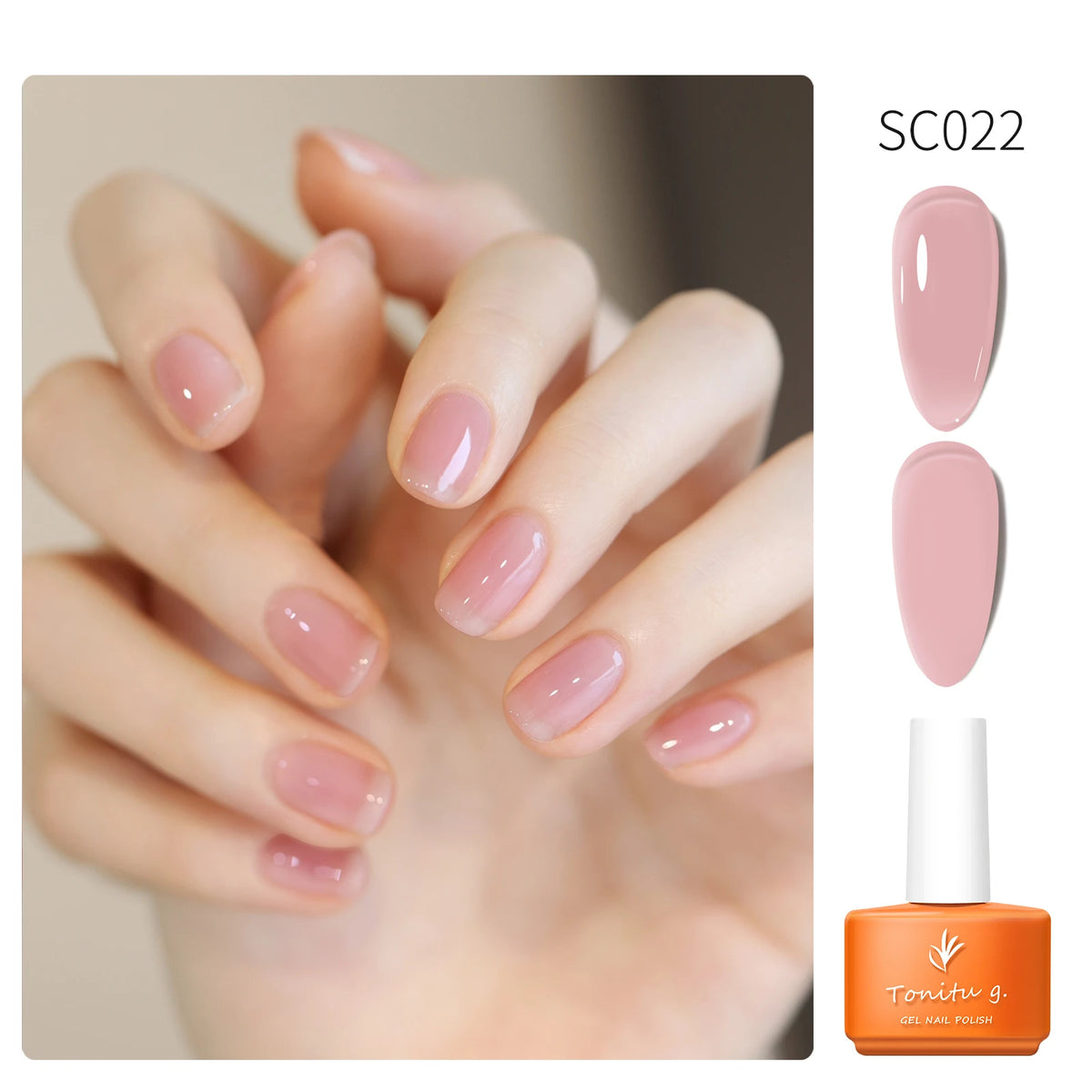 Tonitu G 7ml Semi-permanent Jelly Gel Nail Polish 59 Colors Natural Transparent  Summer Nails Art Soak Off  UV LED Gel  Varnish