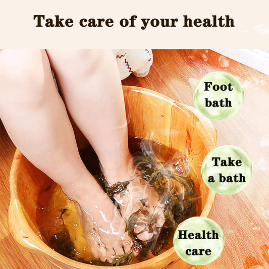 500g Natural Pure Mugwort Leaf Wormwood Moxa Herb Slimming Foot Cleansing Soak Dehumidification Detox Body Relax Health Care