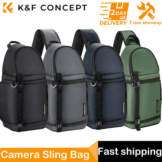 K&F Concept Camera bag Photography Backpack 10L Waterproof Camera Sling Backpack DSLR/SLR Camera Case Sony Fuji Photography Bags