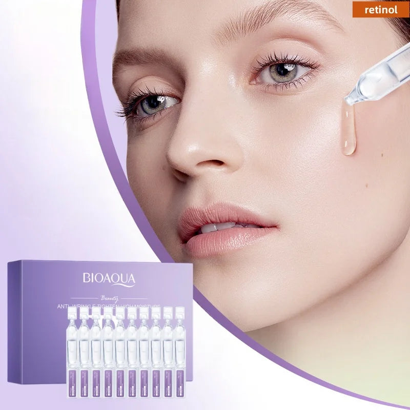 Retinol Skin Care Serum, Containing Retinol and Other Skin Care Ingredients, Can Moisturize, Brighten, and Nourish the Skin, Giving It a Youthful Glow. Portable Design, a Must-Have for Travel.