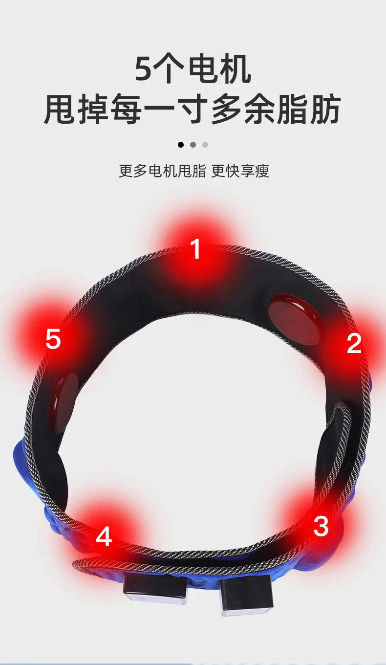 Bestseller Intelligent Vibration Massage Belt Waist Massager Hot Compress Moxibustion Lazy Body Fat Remover