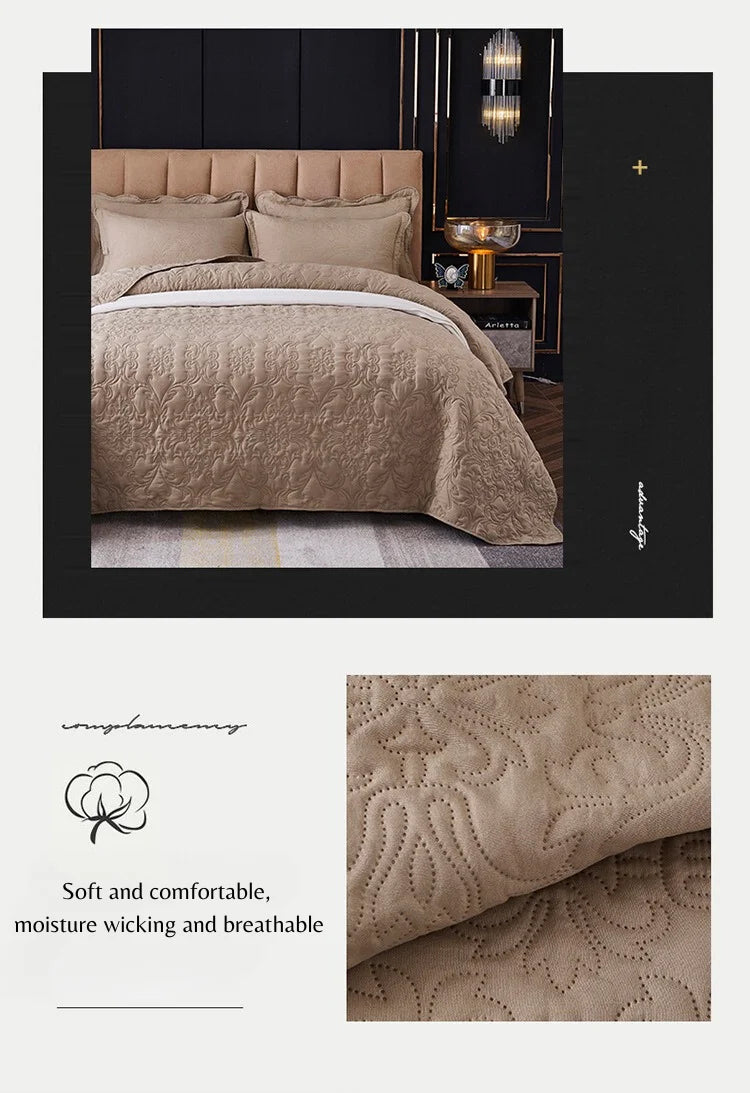 Summer Ultrasound Double King Queen Size Bedspreads Machine Washable Bed Cover Summer Soft Skin-friendly Blankets and Bedspreads