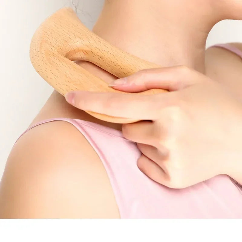 Wooden Cellulite Massager Body Guasha Tool Lymphatic Drainage Massager Muscle Scraper Back Massage Tool Relieve Muscle Fatigue