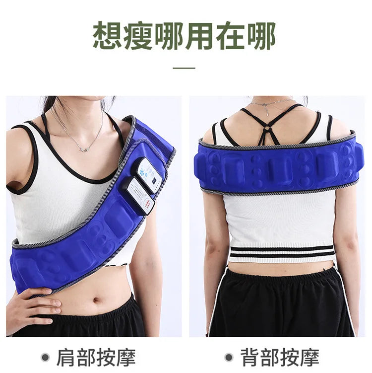 Bestseller Intelligent Vibration Massage Belt Waist Massager Hot Compress Moxibustion Lazy Body Fat Remover