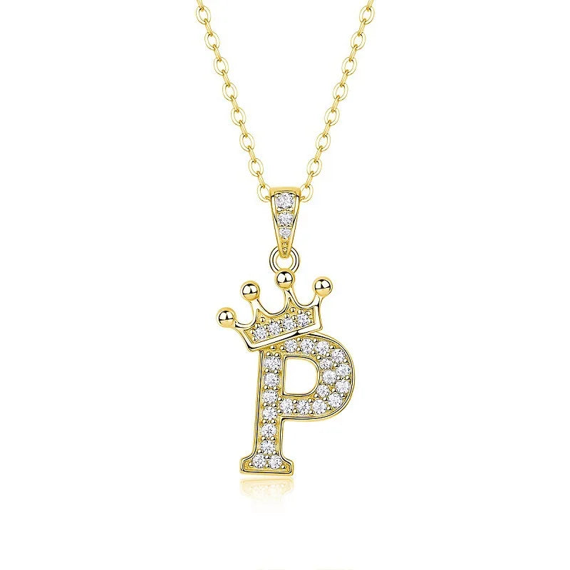 Collana con Lettere dell'Alfabeto in Moissanite D Color VVS1 Certificata