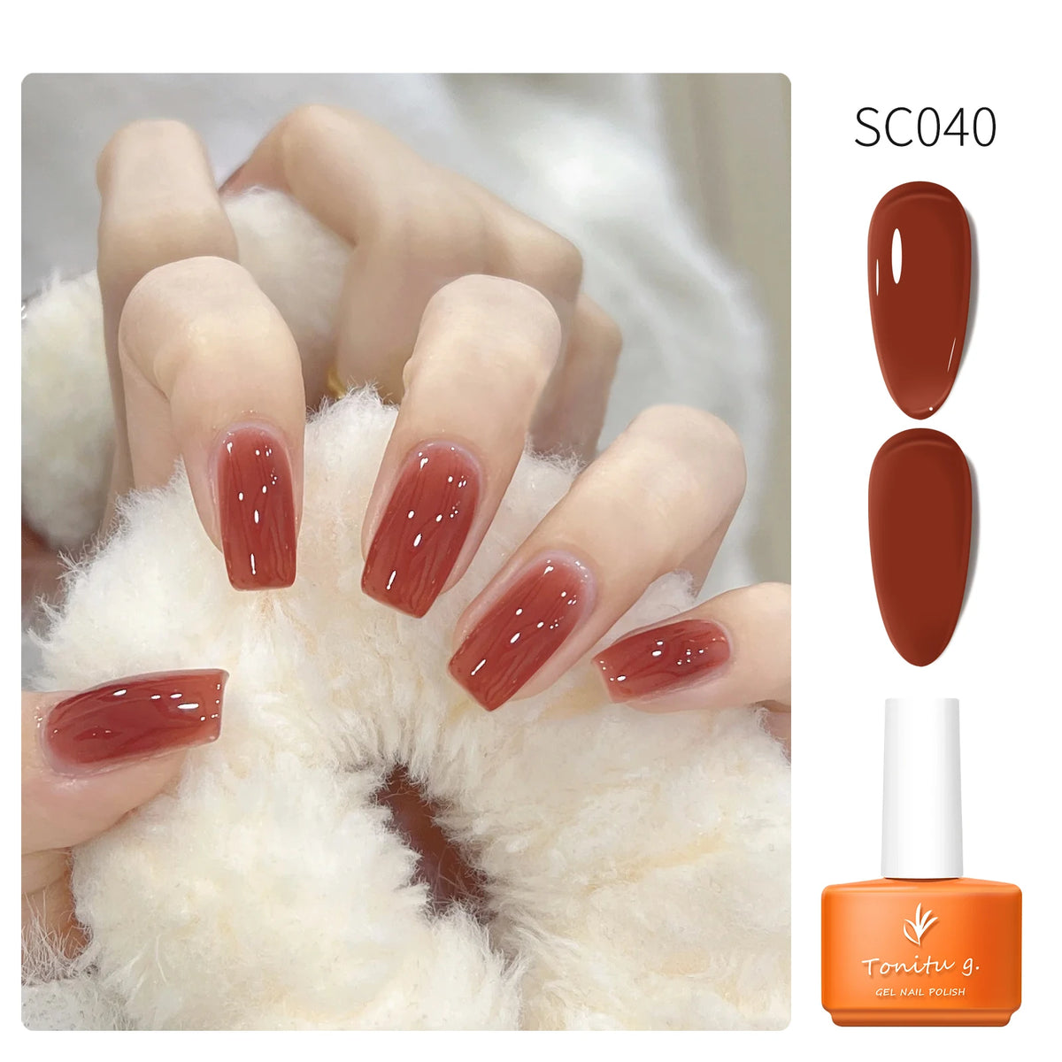 Tonitu G 7ml Semi-permanent Jelly Gel Nail Polish 59 Colors Natural Transparent  Summer Nails Art Soak Off  UV LED Gel  Varnish