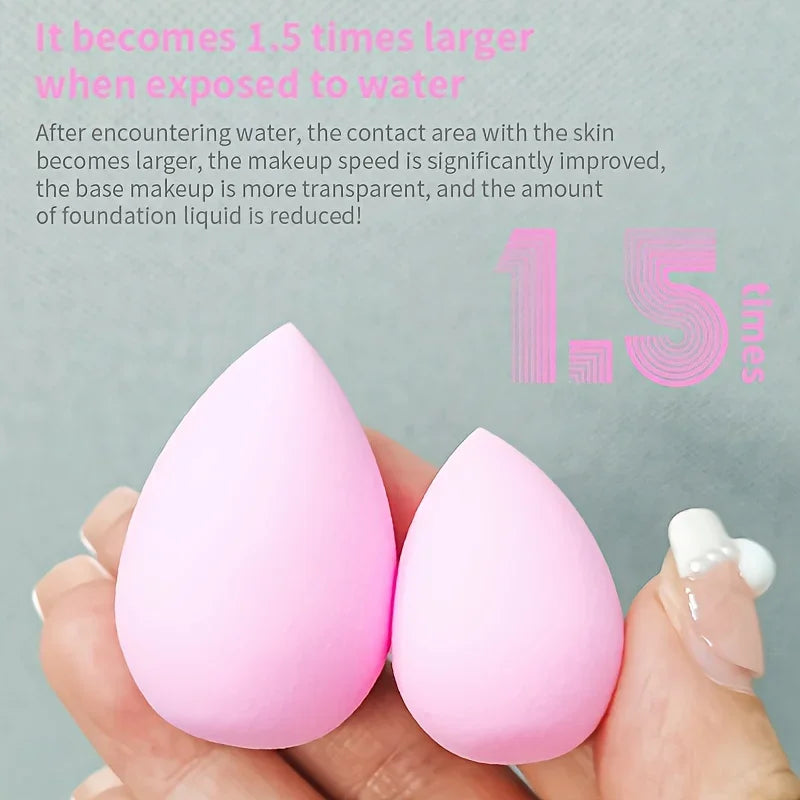 35Pcs Pro Sponge Set-Hydrophilic Latex-Free Blenders for Foundation/Concealer/Contour | Pore-Blurring Travel Kit All Skin Types