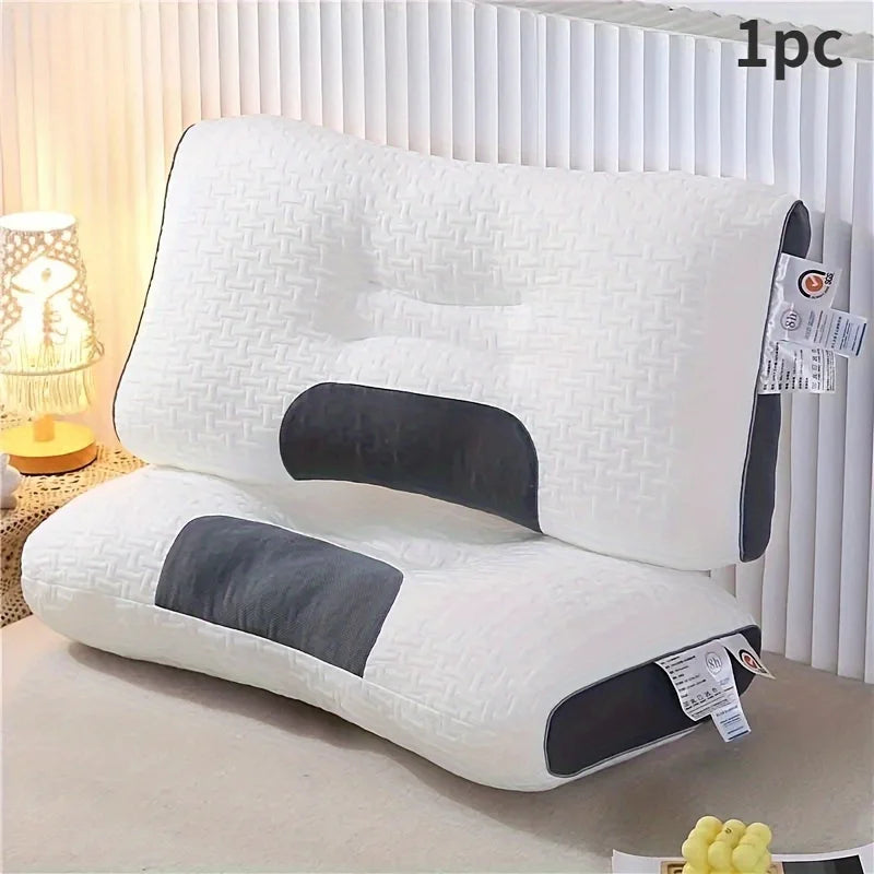 Honeycomb Waffle Pillow Insert - Breathable Massage Texture for Neck & Back Support, Moisture-Wicking Polyester