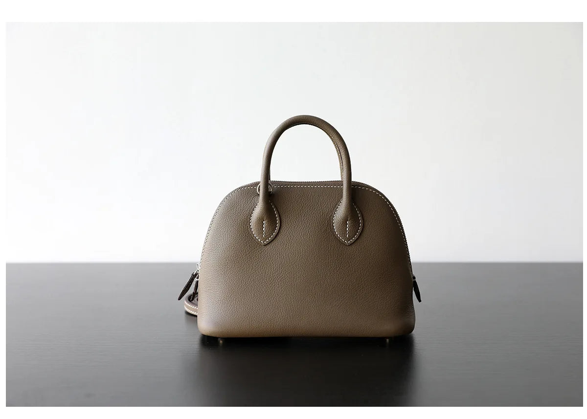 Borsa in Fiore di Pelle Goffrata