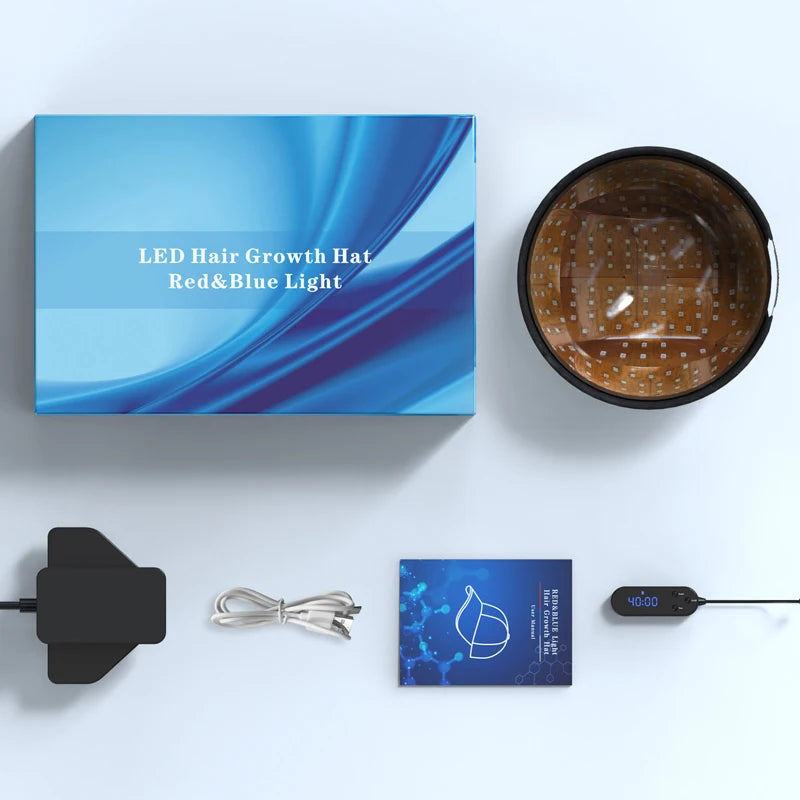 236 Diodes Laser Hair Growth Cap LLLT Therapy Anti Hair Loss Treatment Promote Hair Regrowth Device Restore Hair Thickness