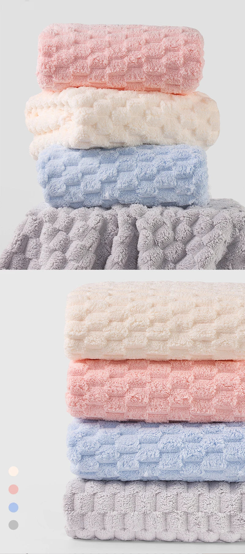 Coral Cloud Velvet Towel Thickened Bath Strong Water Absorption Microfiber Quick-drying Skin-friendly Face Wash Towel
