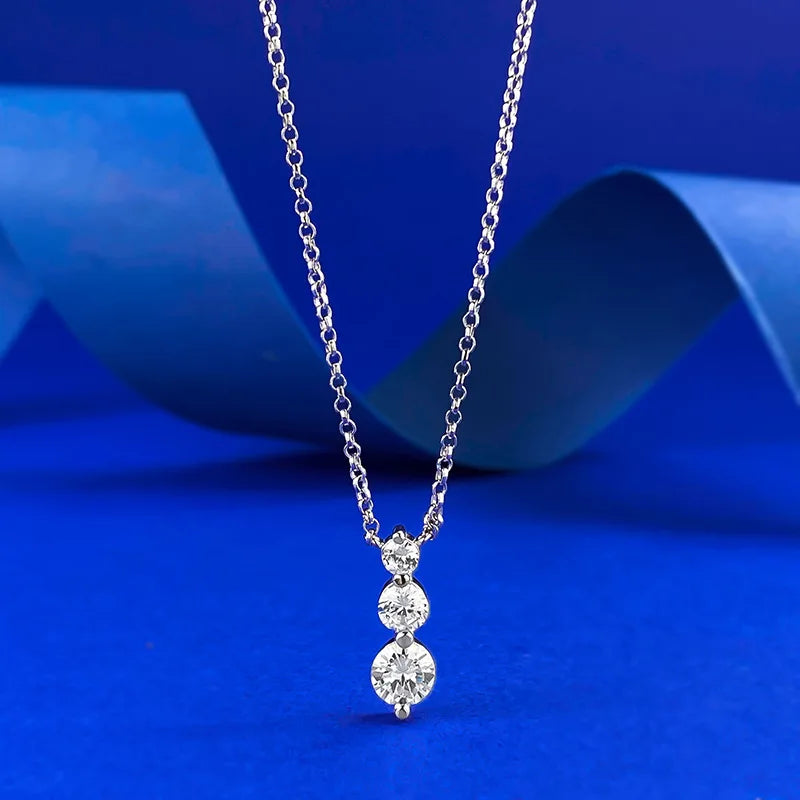 Queen Heart Lab Moissanite Diamond Pendant 100% Real 925 Sterling Silver Wedding Chocker Necklace for Women Engagement Jewelry