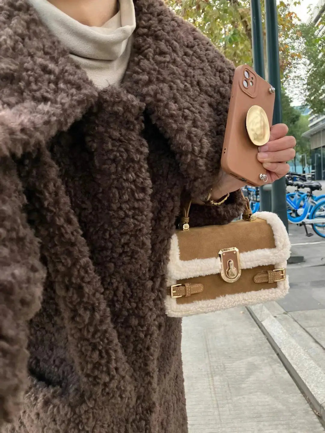 Mini Borsa scamosciata Invernale