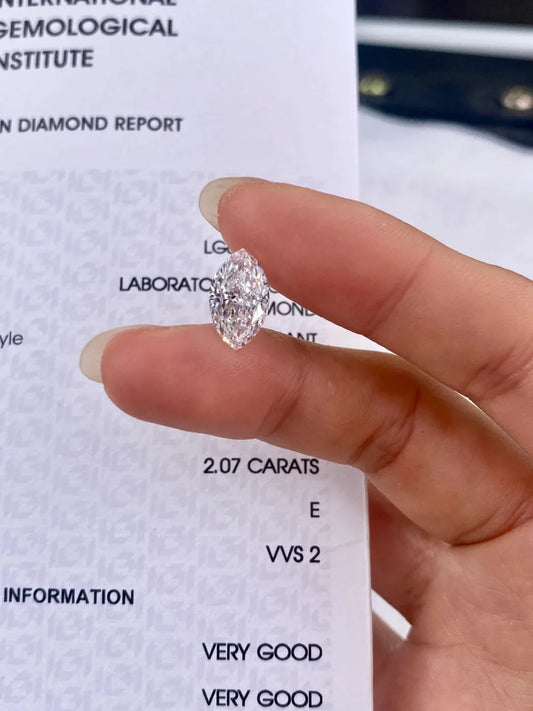 Diamanti Lab Grown Taglio Marquise con Certificato IGI