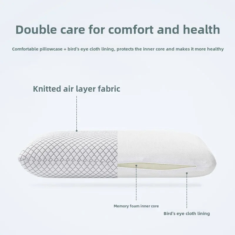 Slow Rebound Bamboo Fiber Bread Memory Pillow Protecting The Cervical Spine Soft Neck Pillows for Sleeping Pillows for Bedroom