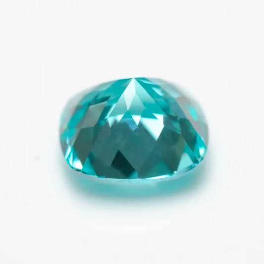 Tormalina Paraiba Lab Grown Taglio Cuscino con Certificato