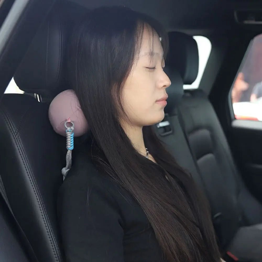 Solid Color Mini Sleeping Neck Pillow Portable Detachable Slow Rebound Pillow Lightweight Elasticity Neck Guard Pillow Home Use