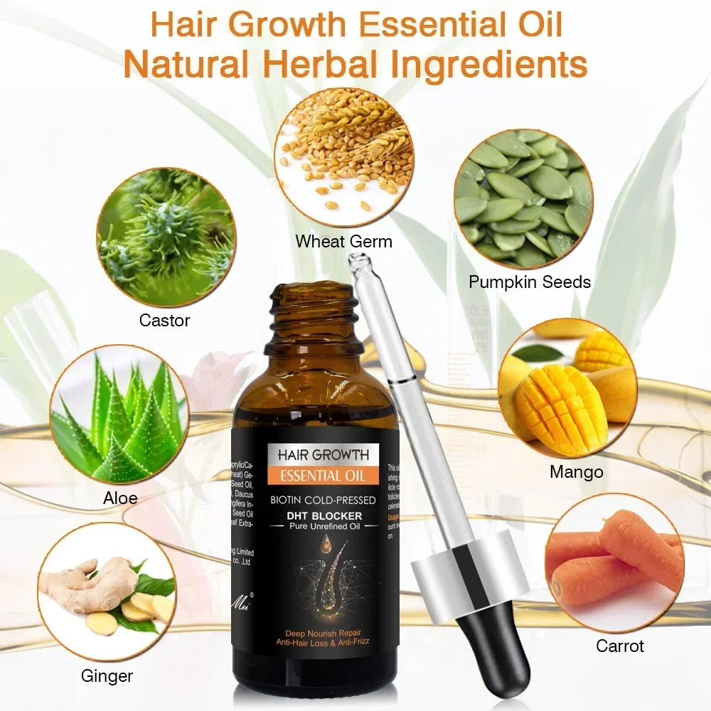 High Repurchase,Hair Growth Oil,Biotin DHT Blocker,Anti-Loss Shampoo,Boost Regrowth,Increase Production of Shampoo,hair Growth