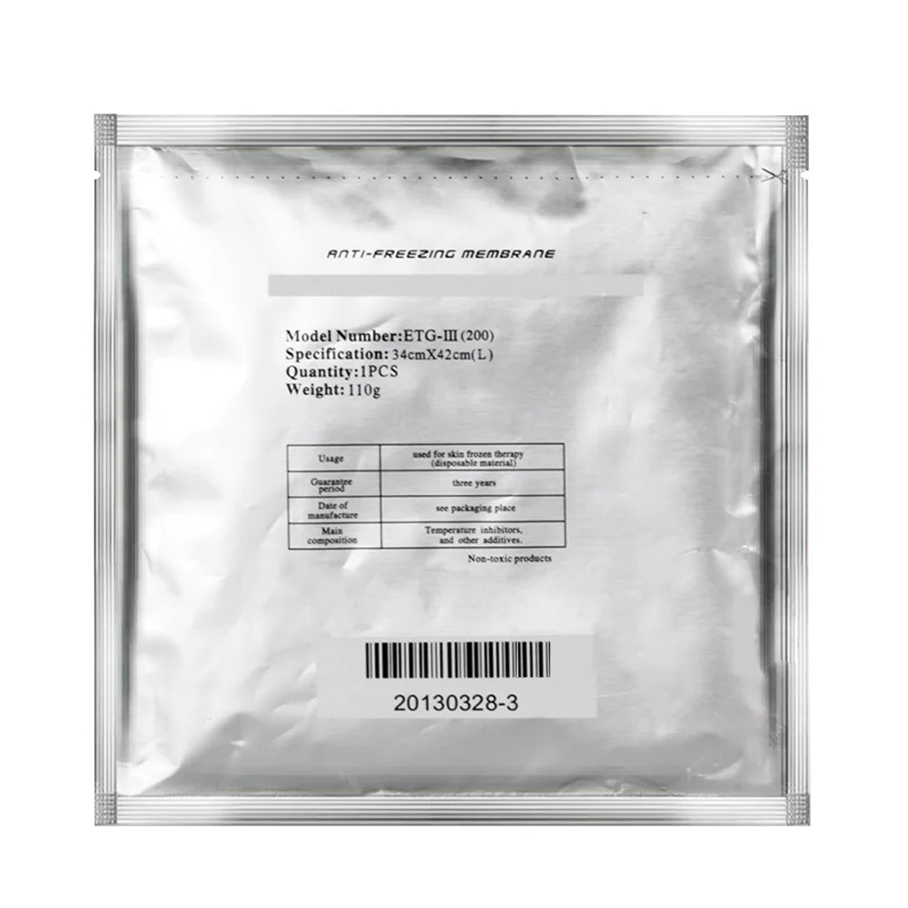 Fat Freezing Membranes Anti Freeze Gel Patches for Cryolipolysis Machine Body Slimming Massager Weight Loss Lipo Cold Therapy