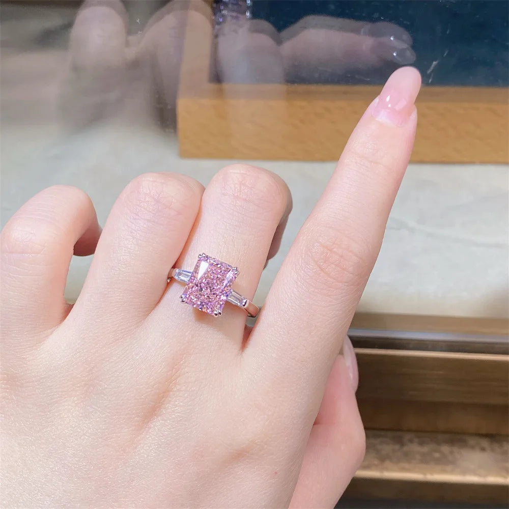 Collezione di Anelli con Zaffiri Rosa creati in Laboratorio