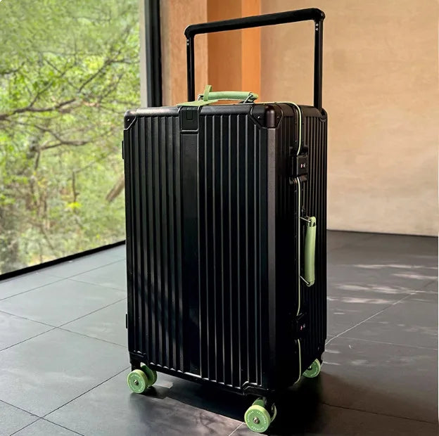 KLQDZMS Travel Luggage 24"26"28"30 Inch Women's Large Capacity Trolley Case 20 ”ABS+PC Boarding Case Men's Cabin Suitcase