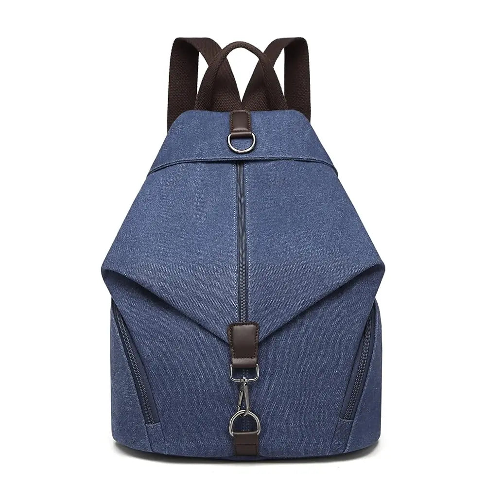 KONO Canvas Backpack WOMEN'S Vintage Daypack shoulder bag Large Shoulder Backpack travel bag for Travel Outdoor & School