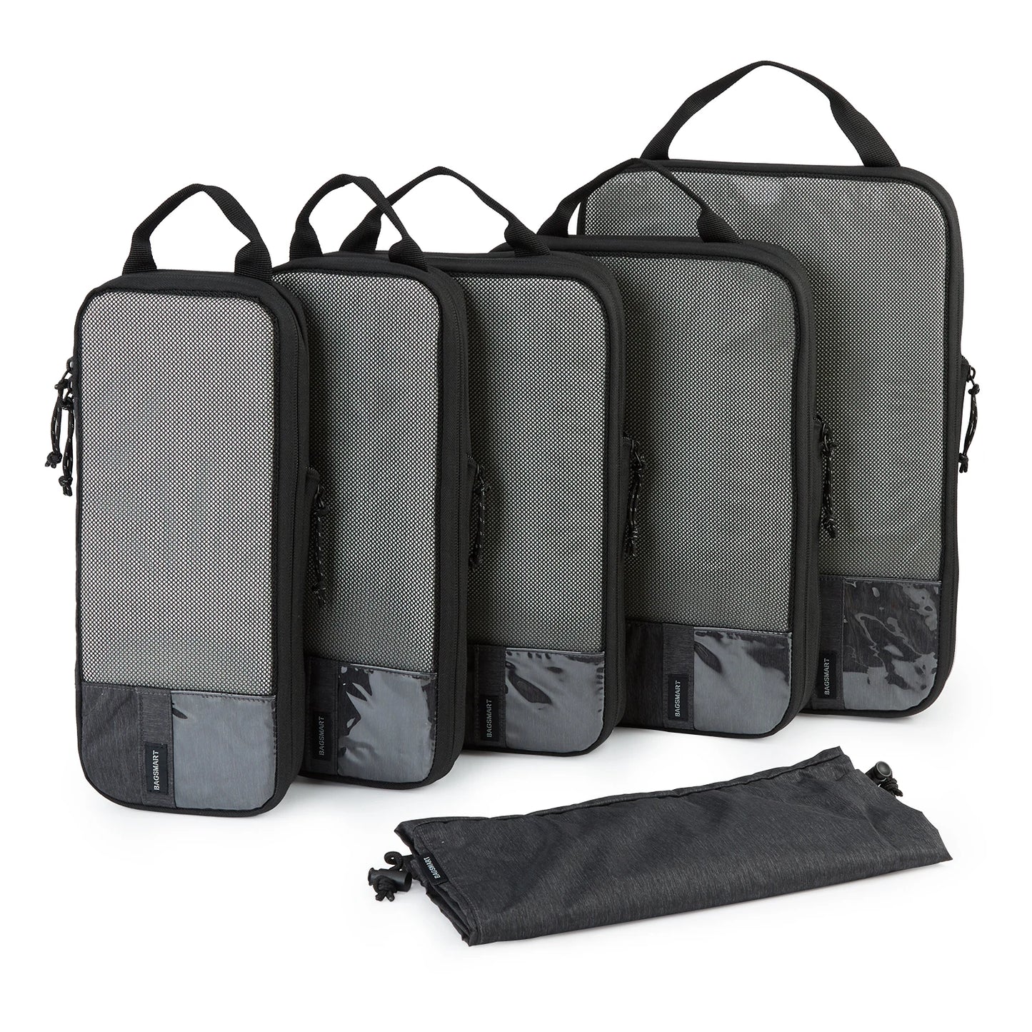 BAGSMART Packing Cubes Compression Storage Bag Travel Lightweight Suitcase Organizer Accessories  Luggage Organizer Travel Bag