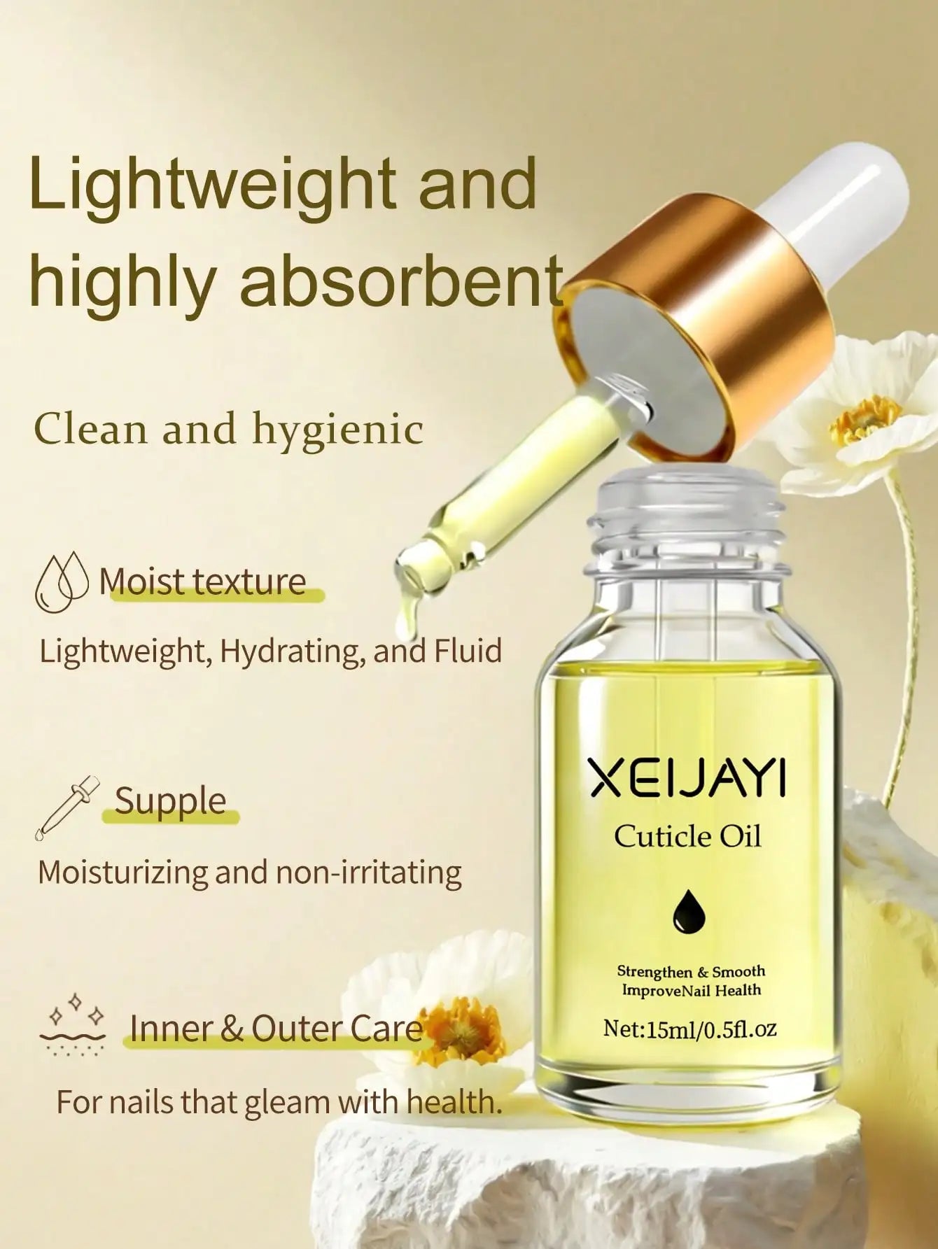 1pc 15ml Nail Nourishing Keratinum Care Oil Nail Nourishing Care Keratinum Moisturizing Anti Backlash Nail Edge Nail Care Tool