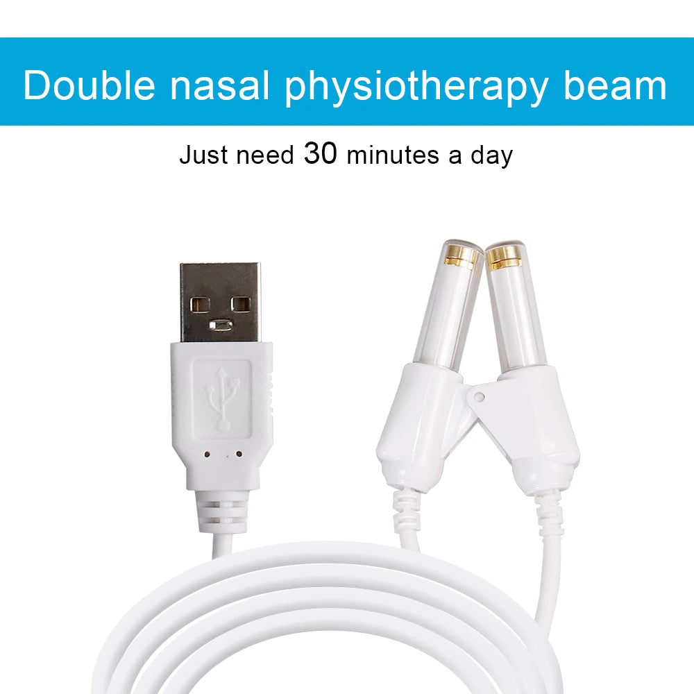 Tinnitus Ear Laser Therapy LLLT Irradiation Laser Physiotherapy Earplug Otitis Media Deafness Nose Rhinitis Sinusitis Treatment