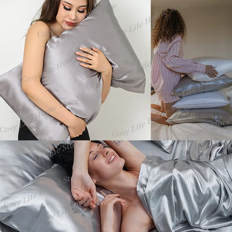 100% Pure Silk Bedding Sets High End Quilt Bed Cover Set Duvet Cover Bedsheet Pillowcases 4pcs Natural Luxury Bedcloth Sets