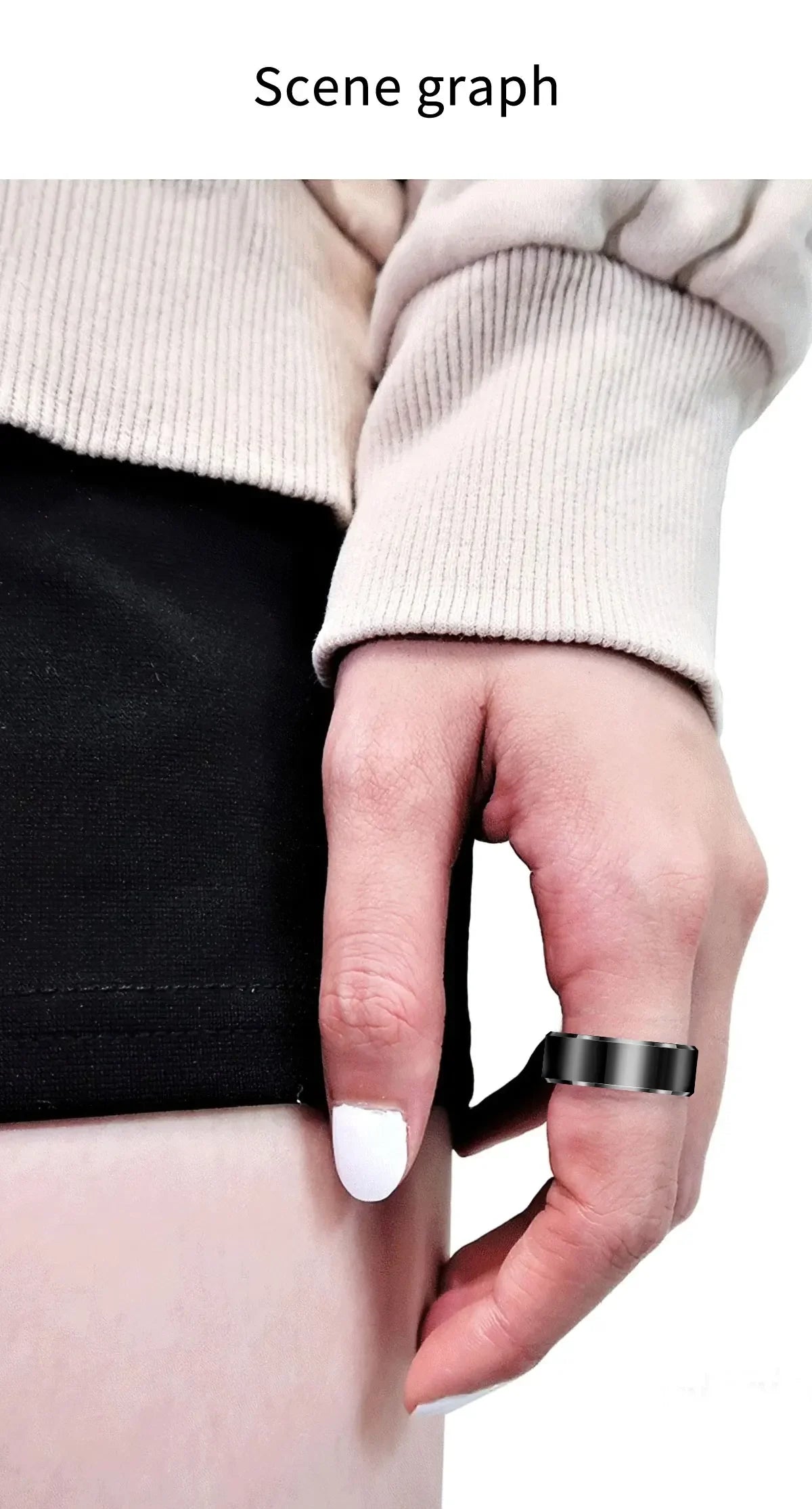 2025 R6Pro Smart Ring,  Heart Rate, Blood Oxygen, Sleep&Blood Pressure Tracker, Bluetooth Men Smart Rings iOS Android Compatible