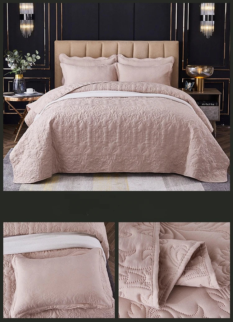 Summer Ultrasound Double King Queen Size Bedspreads Machine Washable Bed Cover Summer Soft Skin-friendly Blankets and Bedspreads