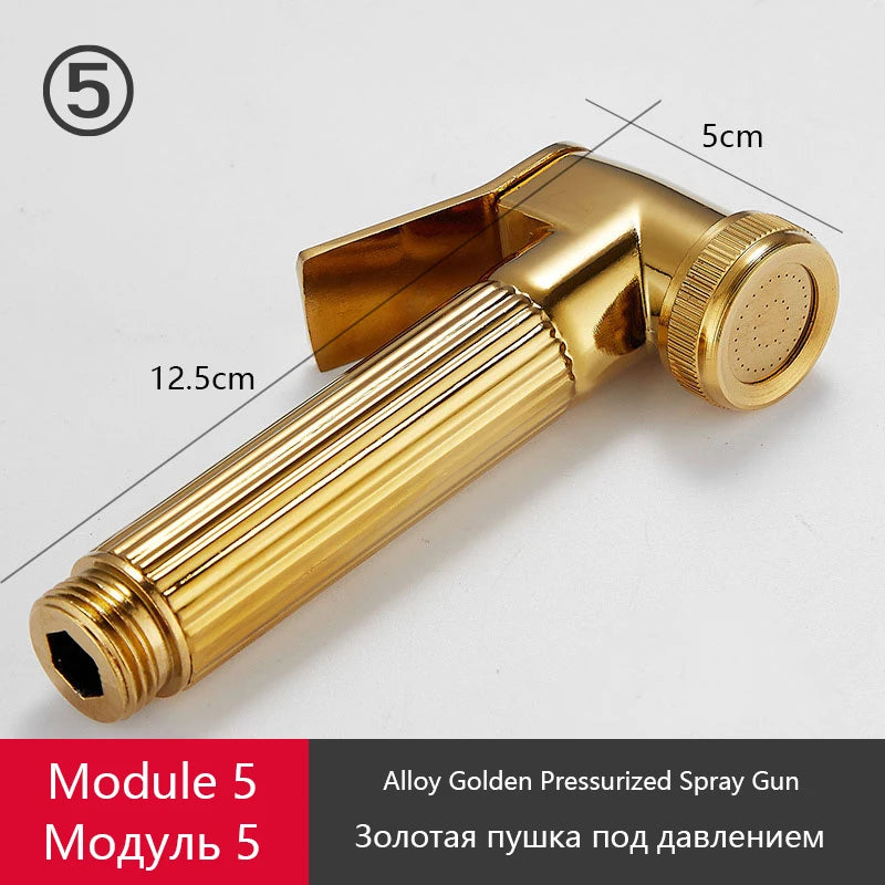 DIY Shower Set Bathroom Shower System Wall Mounted Bathtub Shower Faucet Gray Black Golden White Digital LED Temperature Shower
