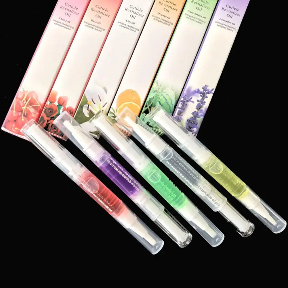 Nutrition Oil Pen for Nail Treatment, Cuticle Revitalizer Oil, Prevent Agnail, Nail Polish, Nourish Skin, 15 Smells