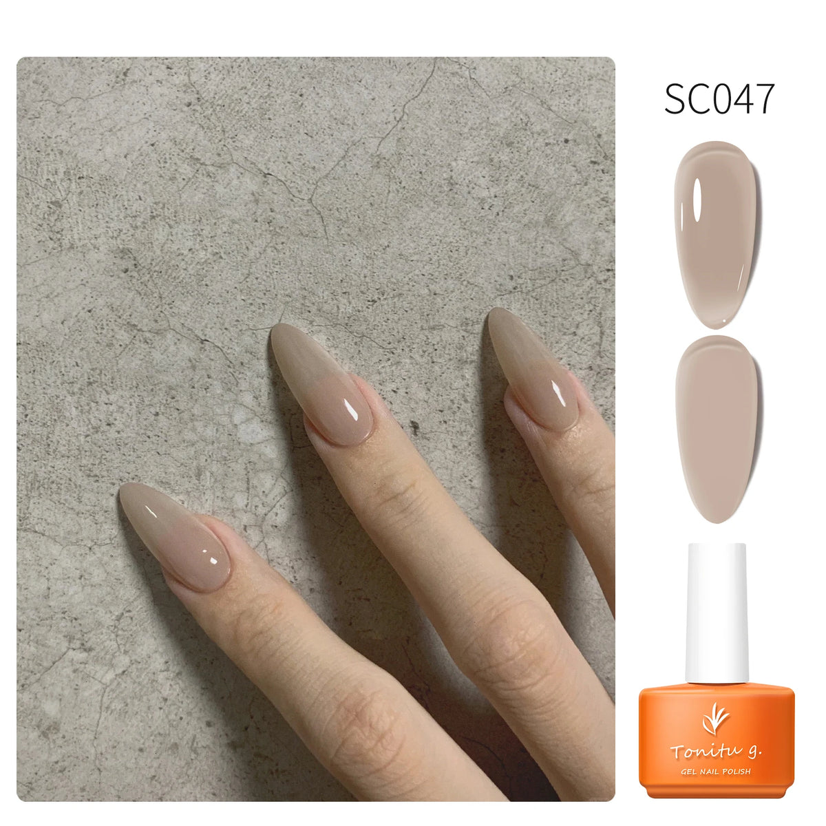 Tonitu G 7ml Semi-permanent Jelly Gel Nail Polish 59 Colors Natural Transparent  Summer Nails Art Soak Off  UV LED Gel  Varnish